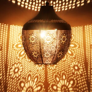 Orientalische Hängeleuchte Boha aus Metall in...