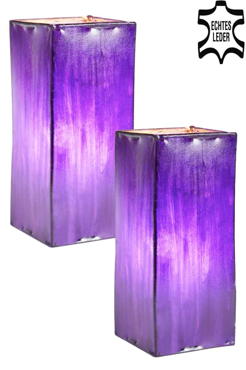 2er Set Orientalische Lederlampe Janka L box