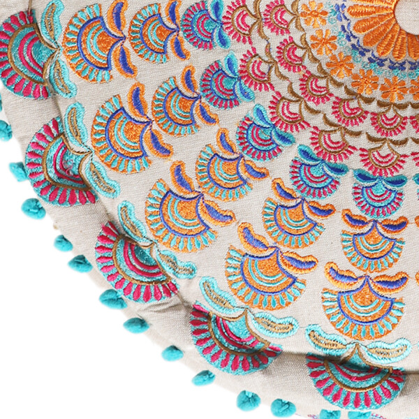 De Sede - Pouf en cuir patchwork multicolore, années 1960, Suisse En