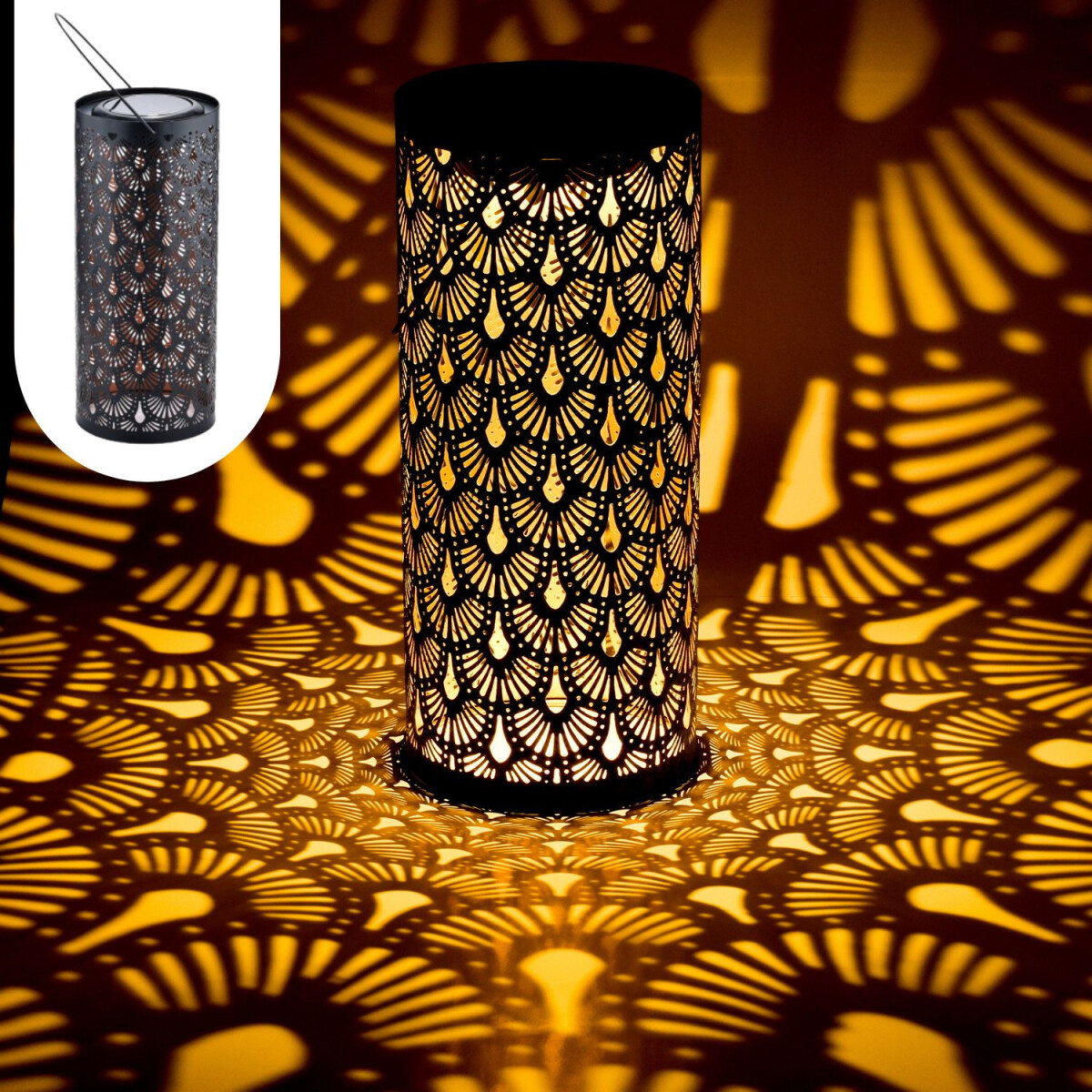 Orientalische Solarlaterne Fava modern a box