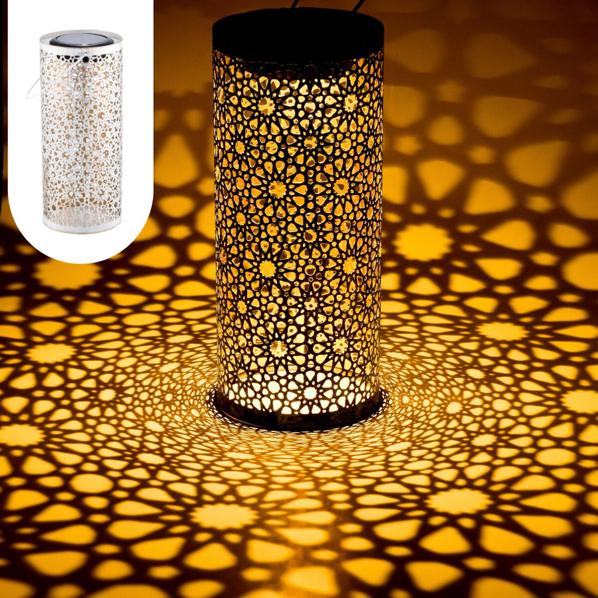 Orientalische Solarlaterne Noum handgefe box