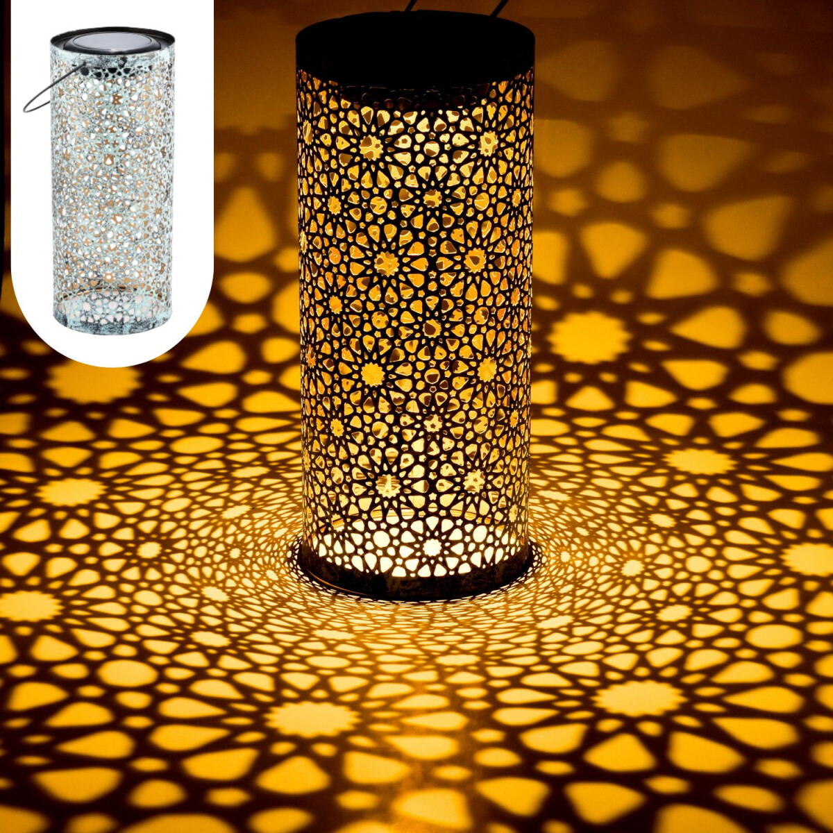 Orientalische Solarlaterne Noum handgefe box
