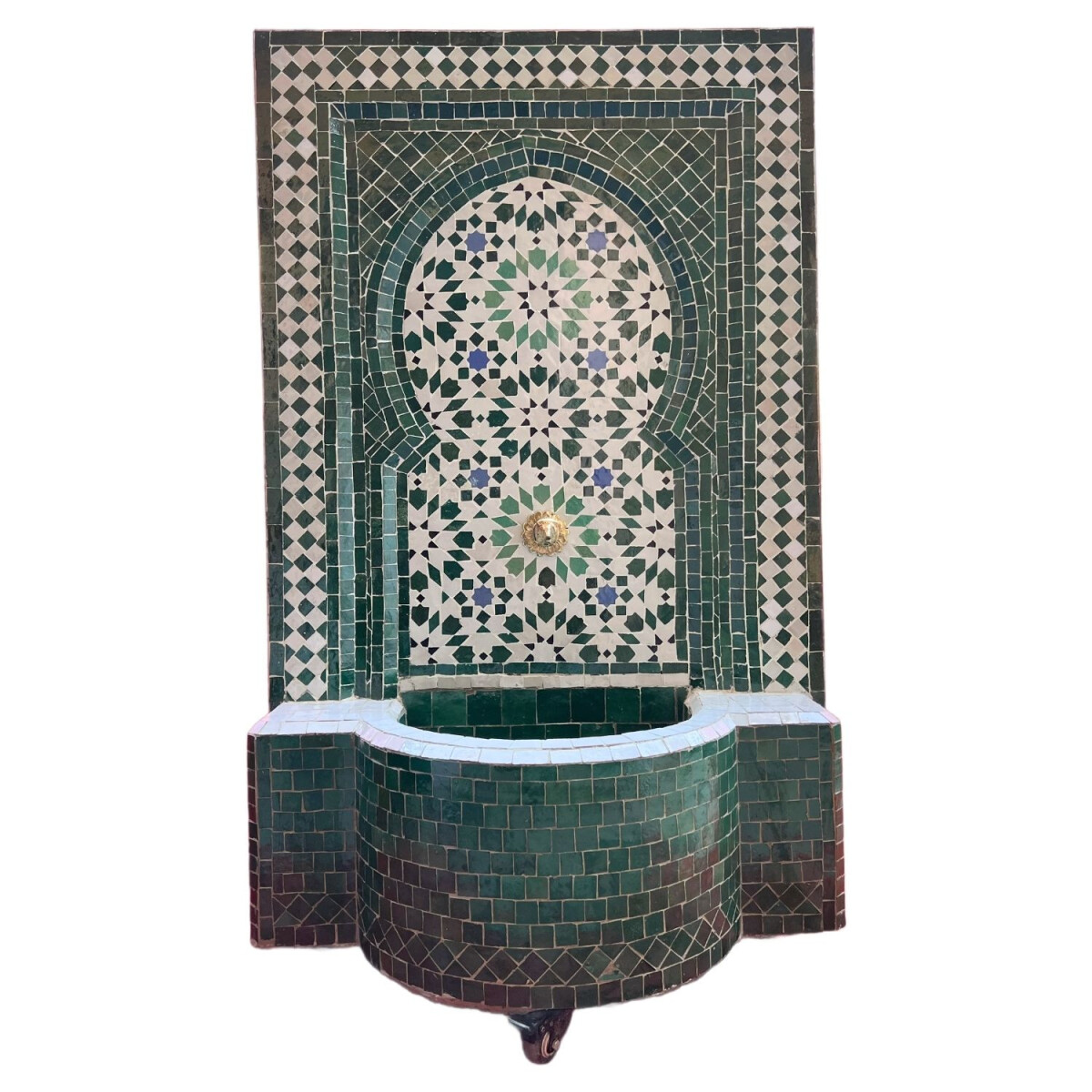 Marokkanischer Mosaik Gartenbrunnen 128c box