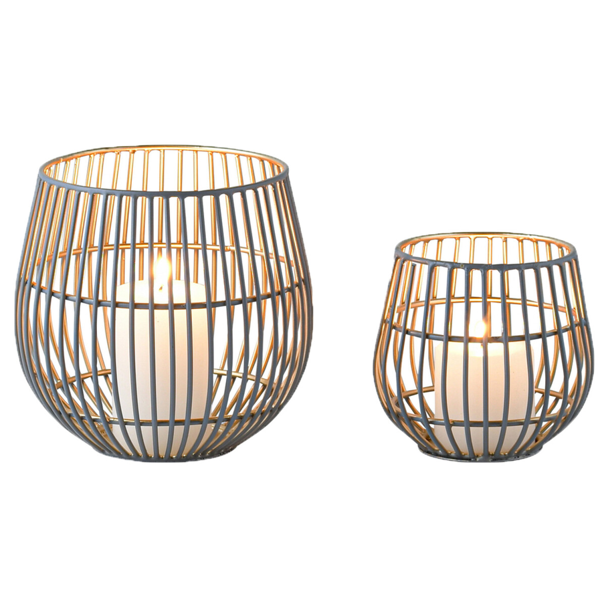 2er Set Moderner Teelichthalter Maurice  box