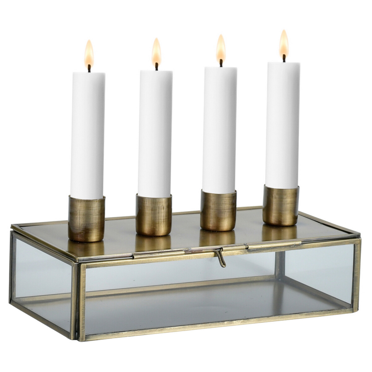 Vintage Adventskranz Noral edel aus Glas box