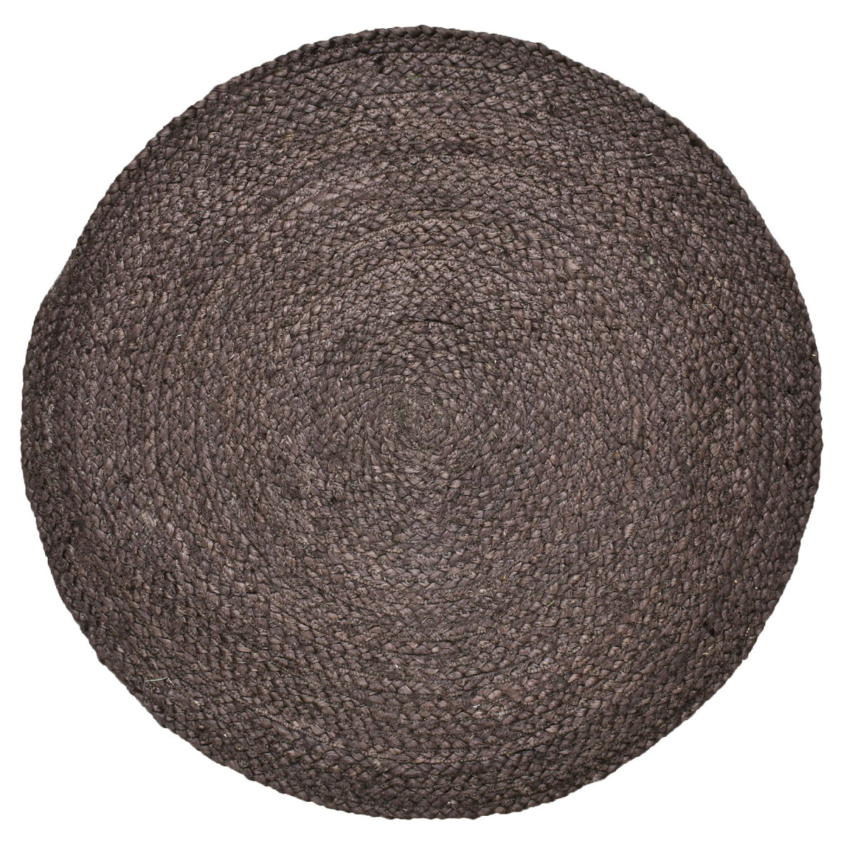 Ethno Boho Deko Jute Teppich Abrila Rund 100cm Braun