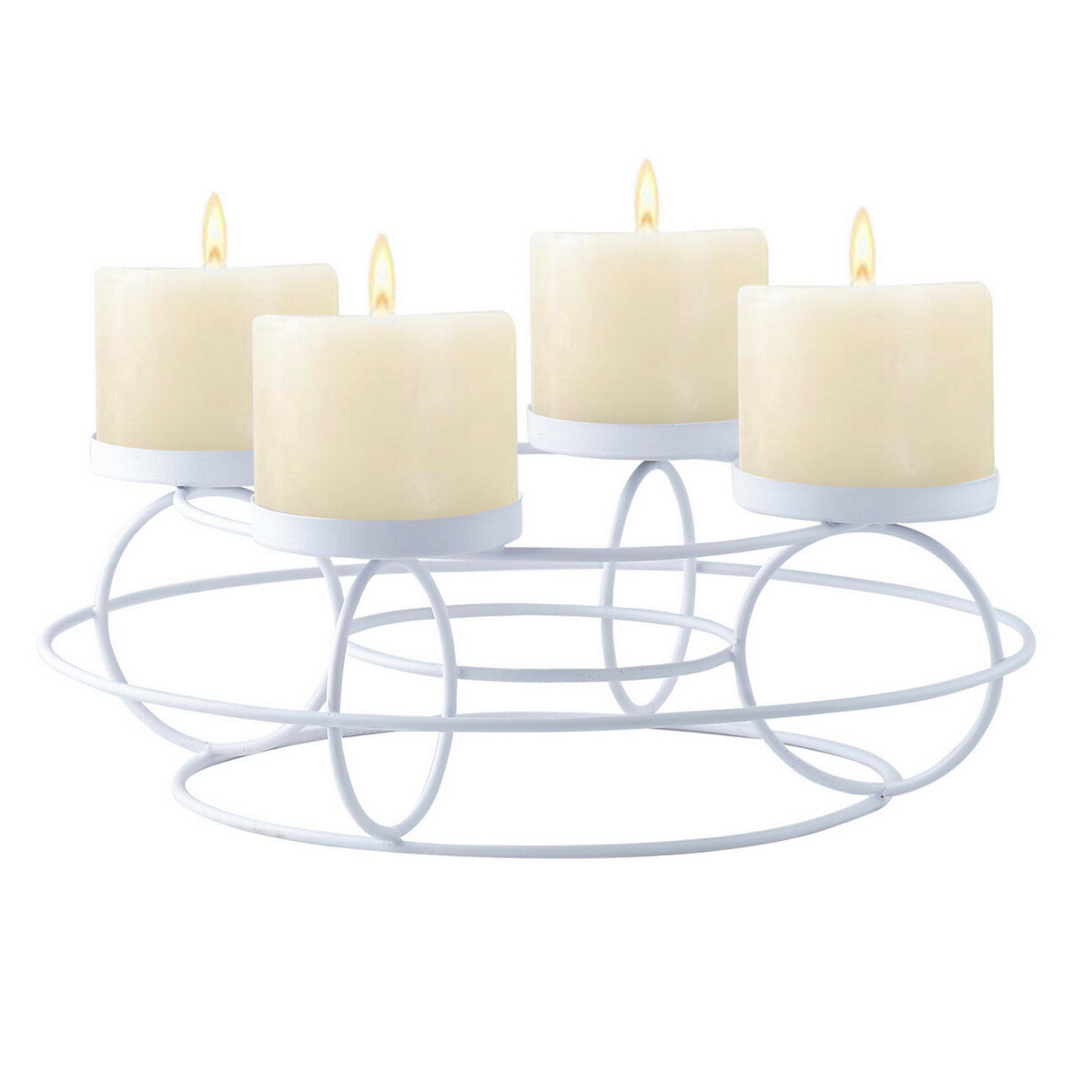 Moderner Adventskranz Rosew handgefertigt aus Metall in...