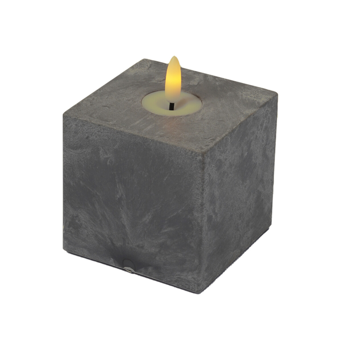 Moderne LED-Kerze Samod eckig Tischdeko  box