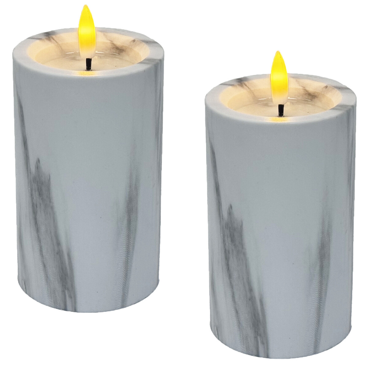 2er Set Moderne LED-Kerze Hony Tischdeko box