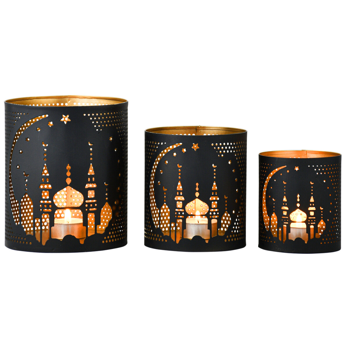 3er Set Orientalischer Teelichthalter Ra box