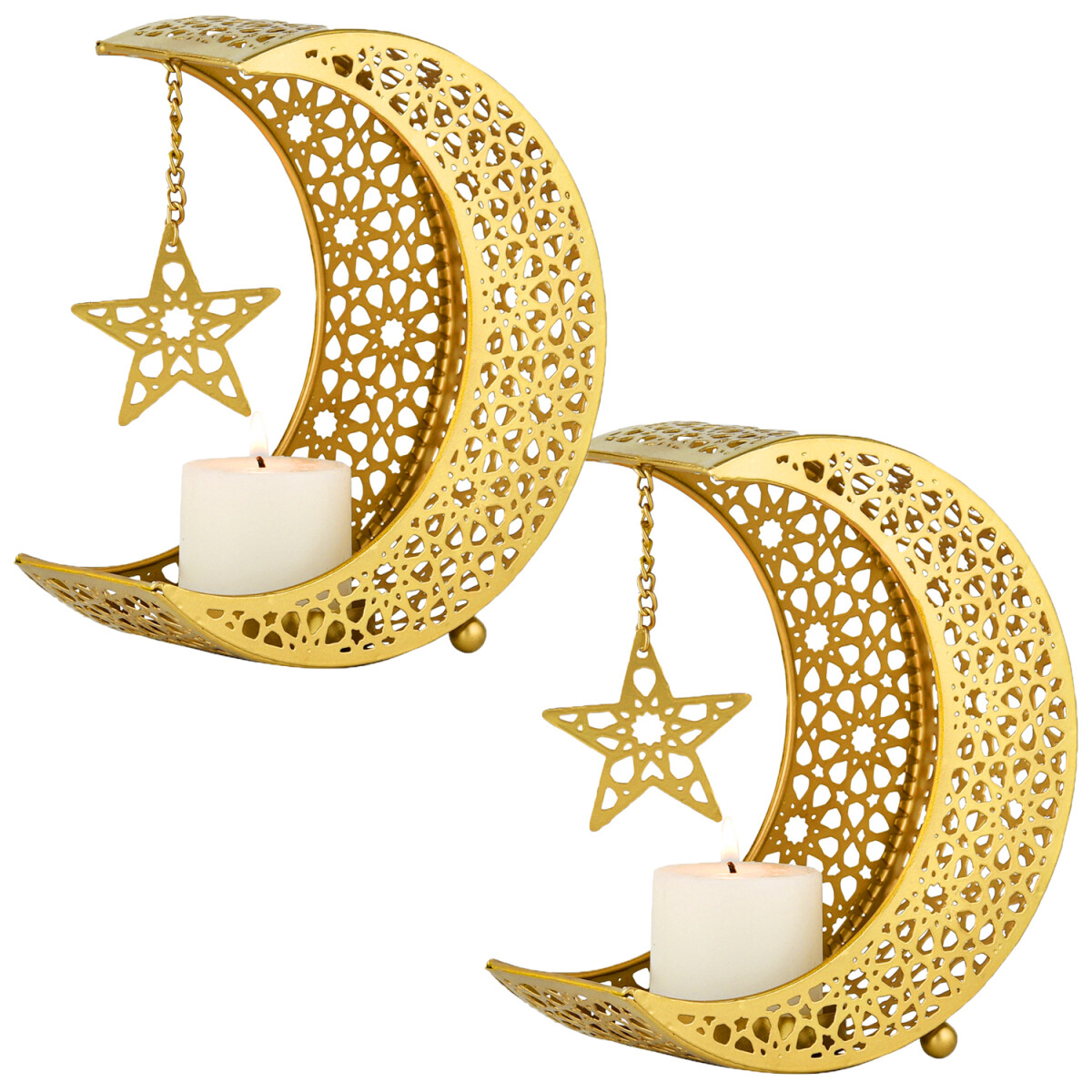 2er Set Marokkanische Teelichthalter Amaa 19cm