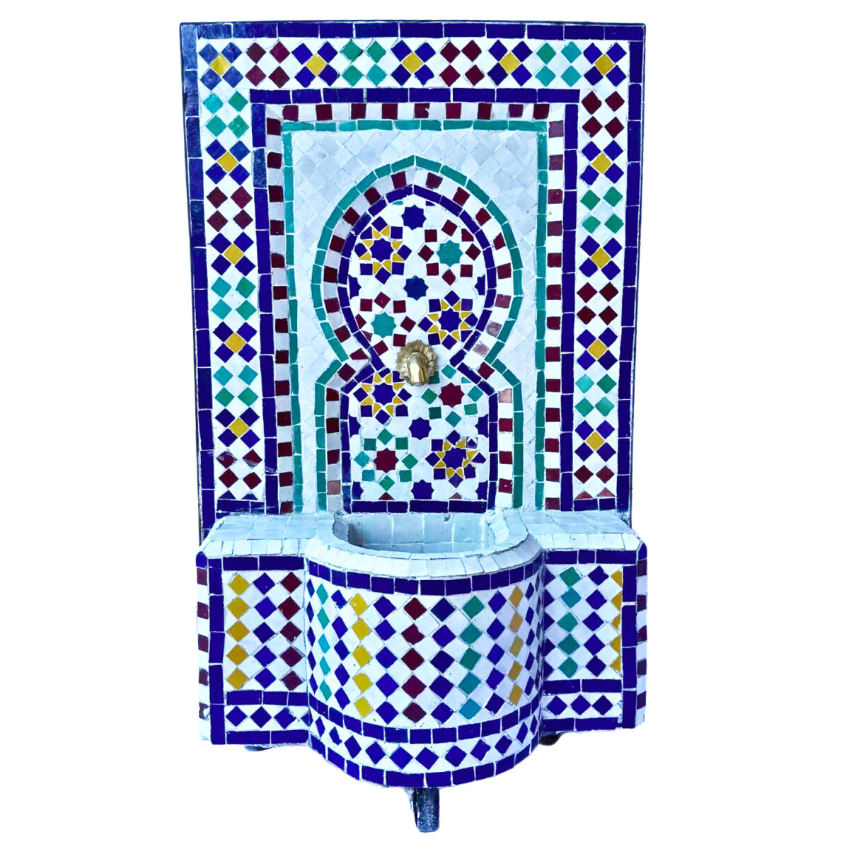 Marokkanischer Mosaik Gartenbrunnen 106c box