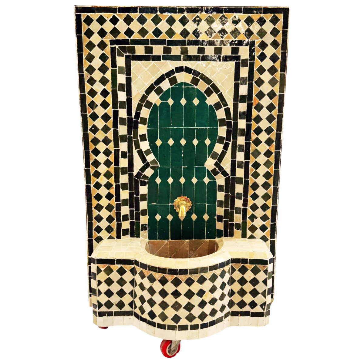 Marokkanischer Mosaik Gartenbrunnen 74cm box