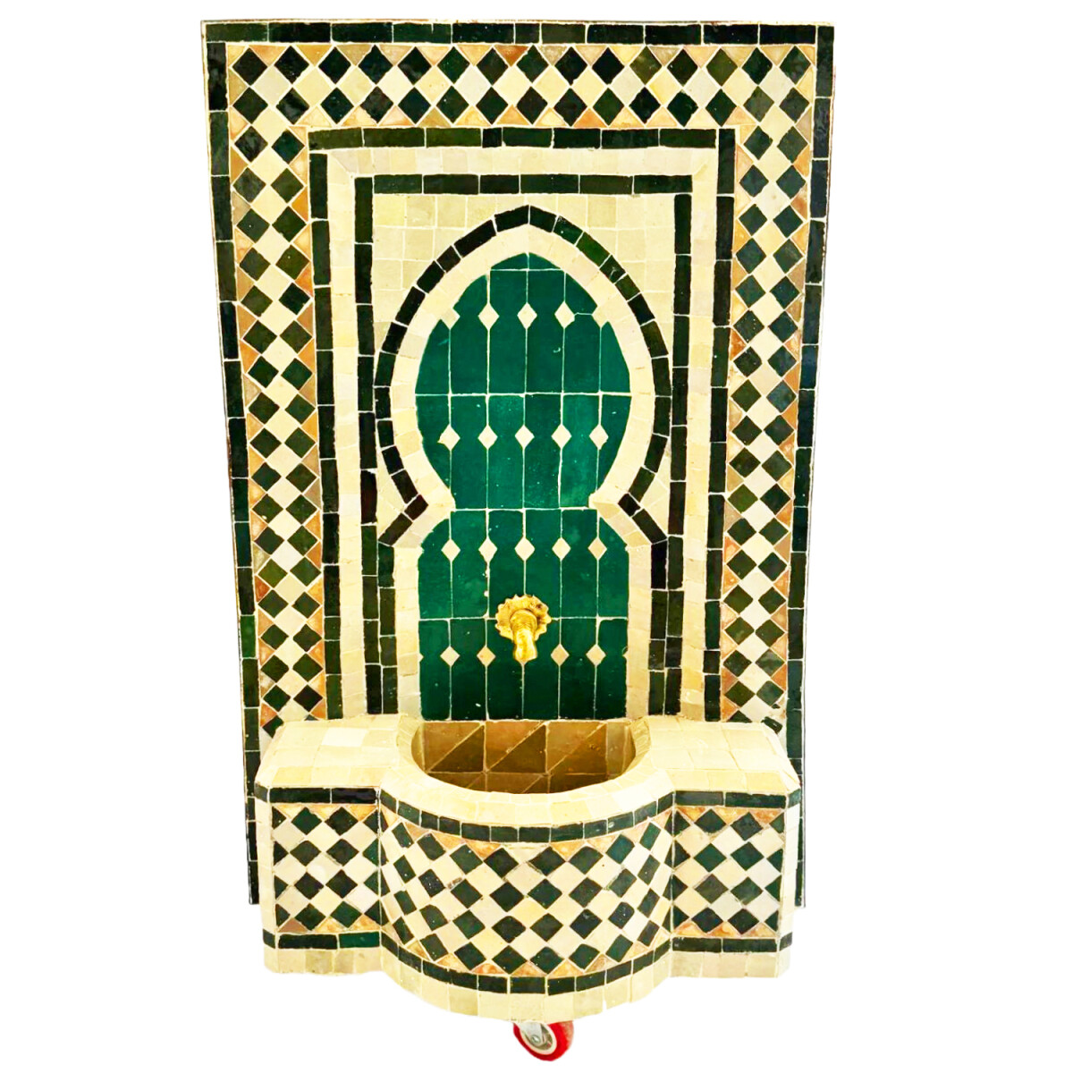 Marokkanischer Mosaik Gartenbrunnen 82cm box