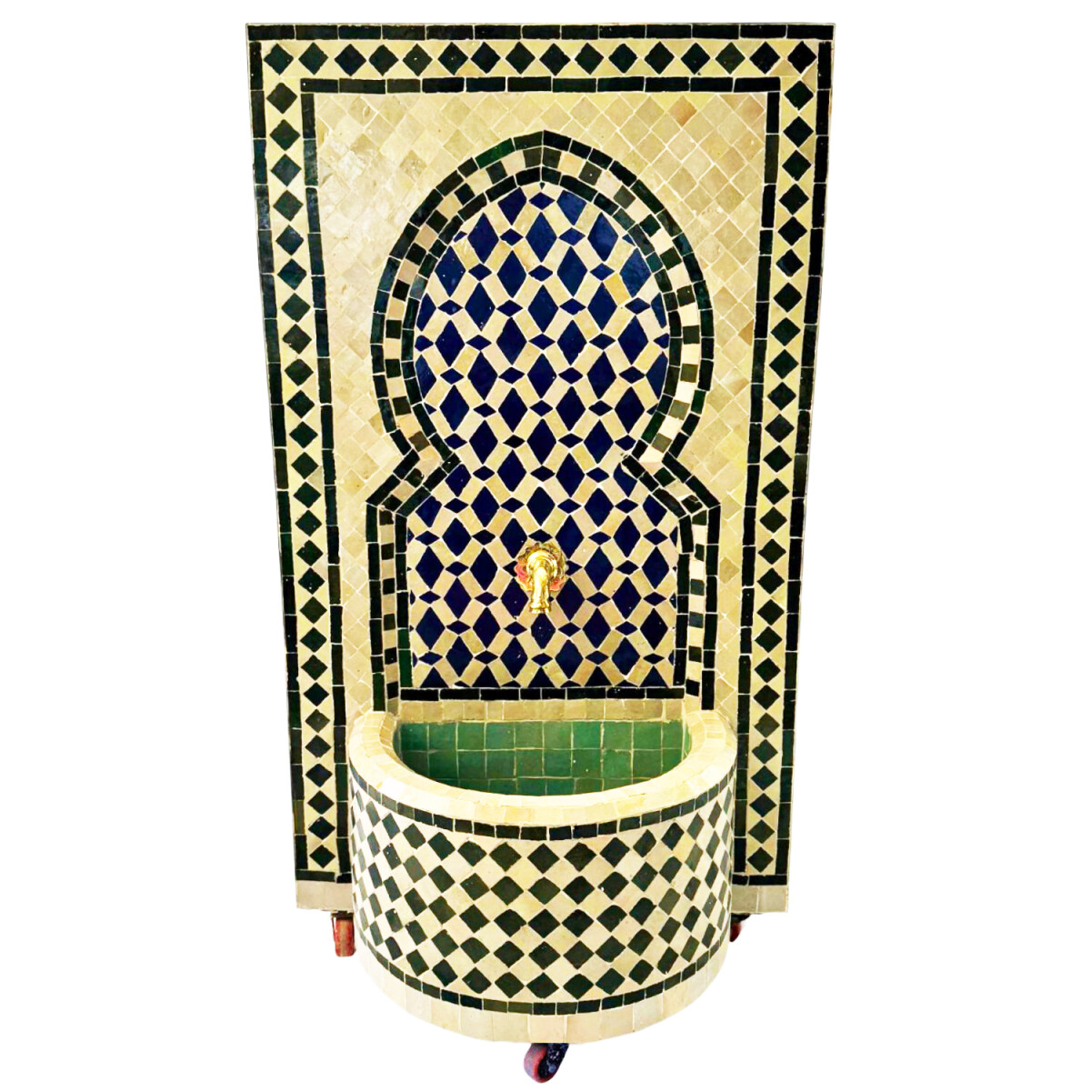 Marokkanischer Mosaik Gartenbrunnen 107c box