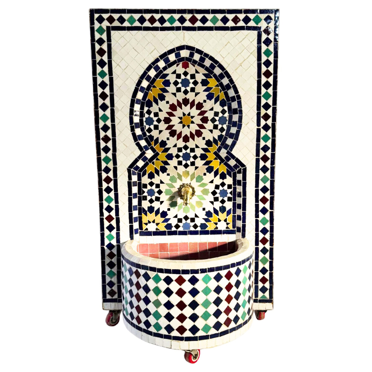 Marokkanischer Mosaik Gartenbrunnen 106c box