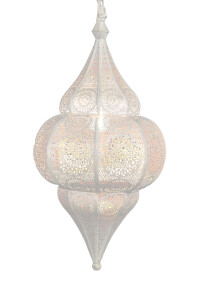 Orientalische Lampe Hängelampe aus Metall E27 Lunar...