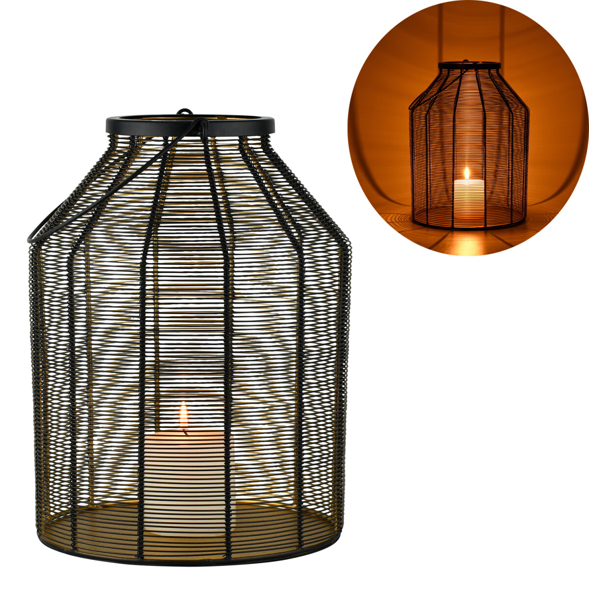 Skandinavisches Windlicht Caecilia moder box