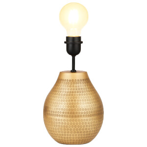 Tischlampenfuß Cameo Gold 20cm - orientalischer Lampensockel Metall