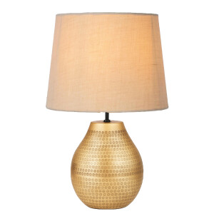 Tischlampenfuß Cameo Gold 20cm - orientalischer Lampensockel Metall