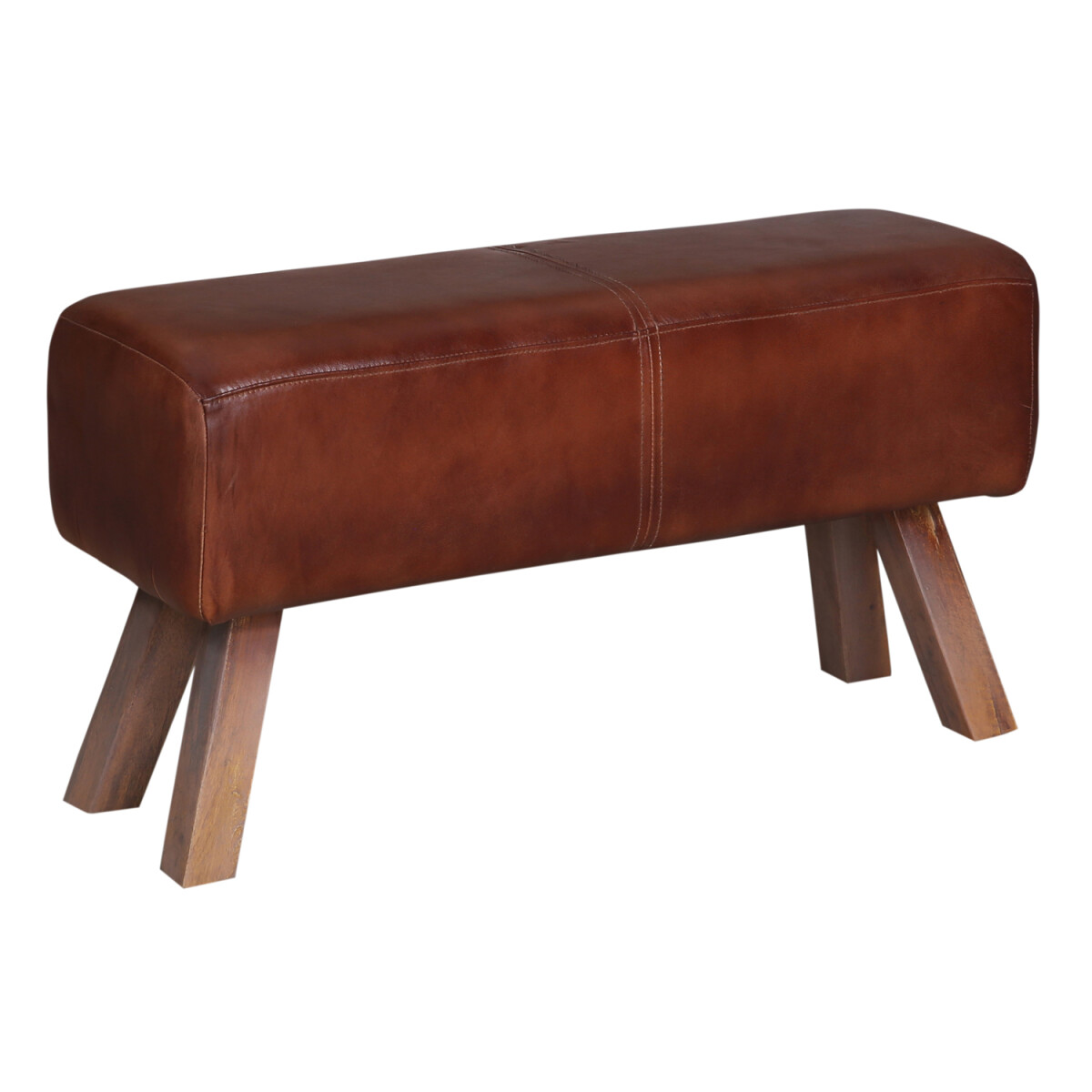 Sitzbank Adenike 118 cm – Lederbank mit Rillenpolsteru