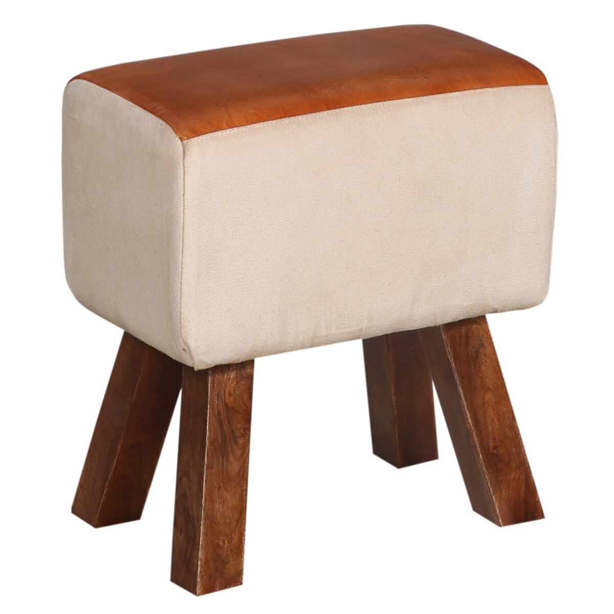 Leder Sitzhocker Adeon handgemacht aus M box