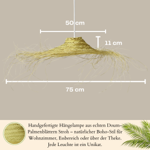 Pendelleuchte Mayari | Boho Hängelampe aus...