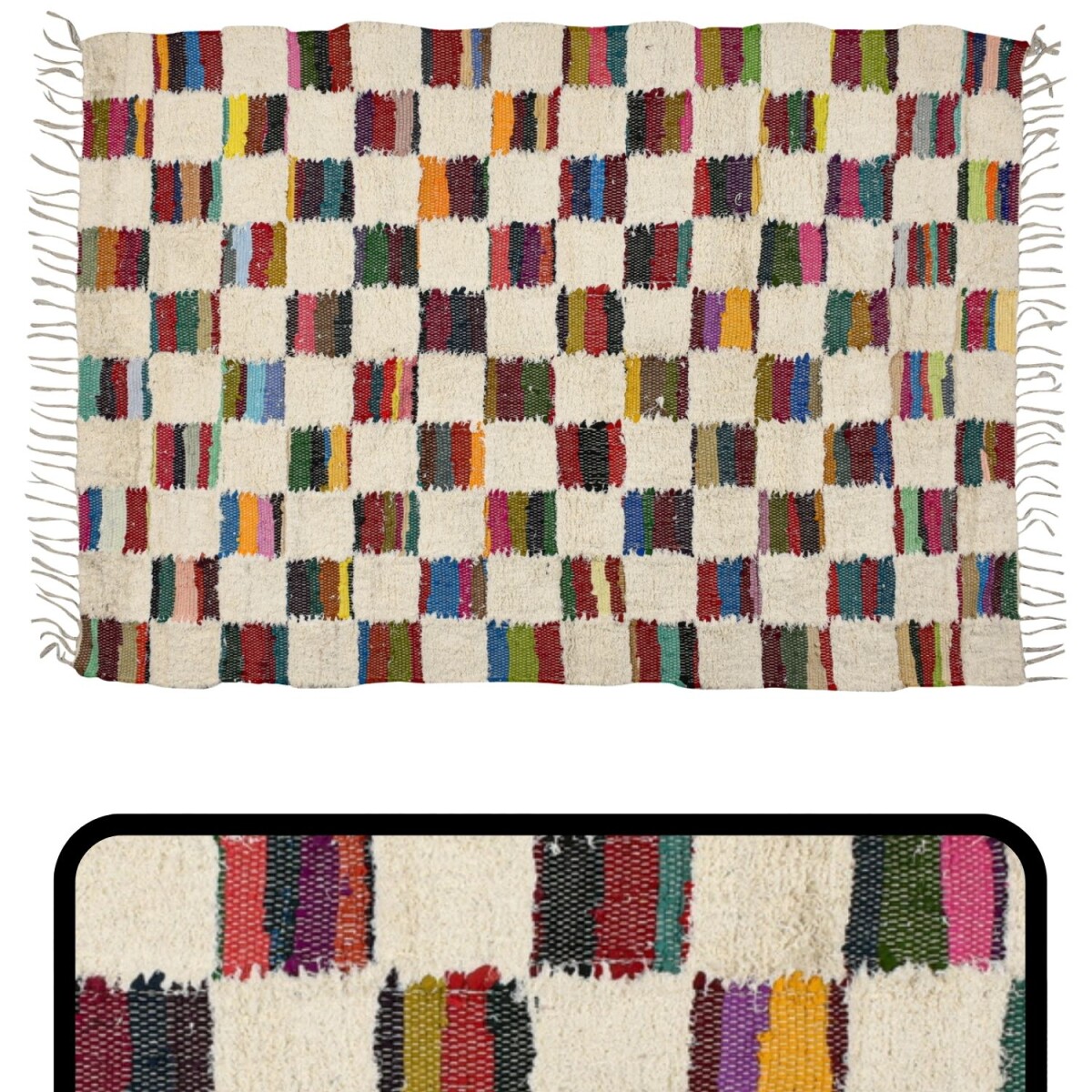Boho Teppich Calliou handgefertigt aus B box