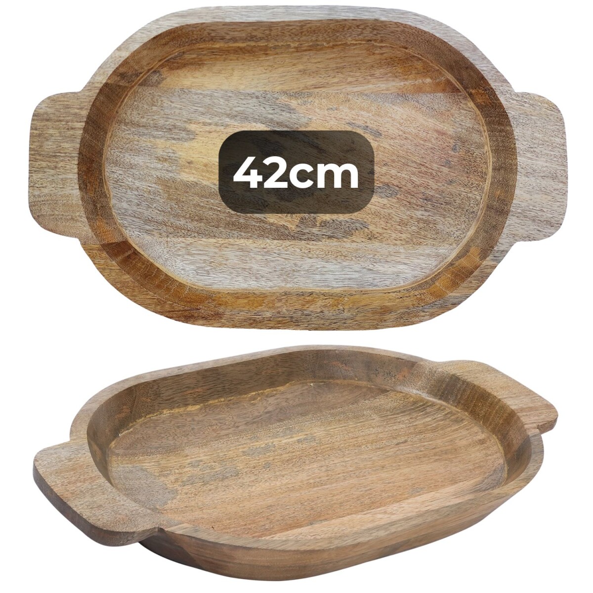 Tablett Kahla | 42x25 cm Massivholz Deko box