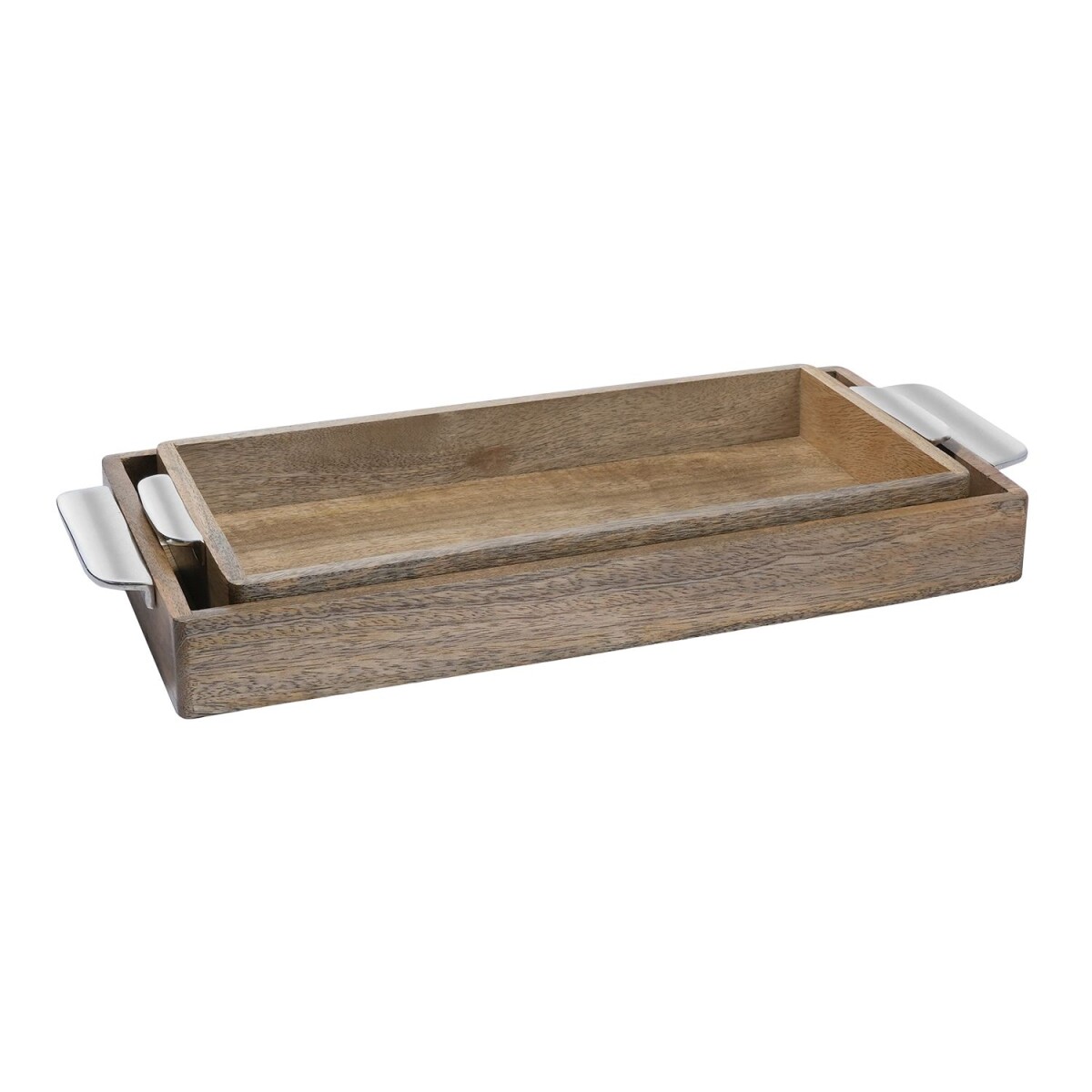 2er Set Boho Serviertablett Kahide moder box