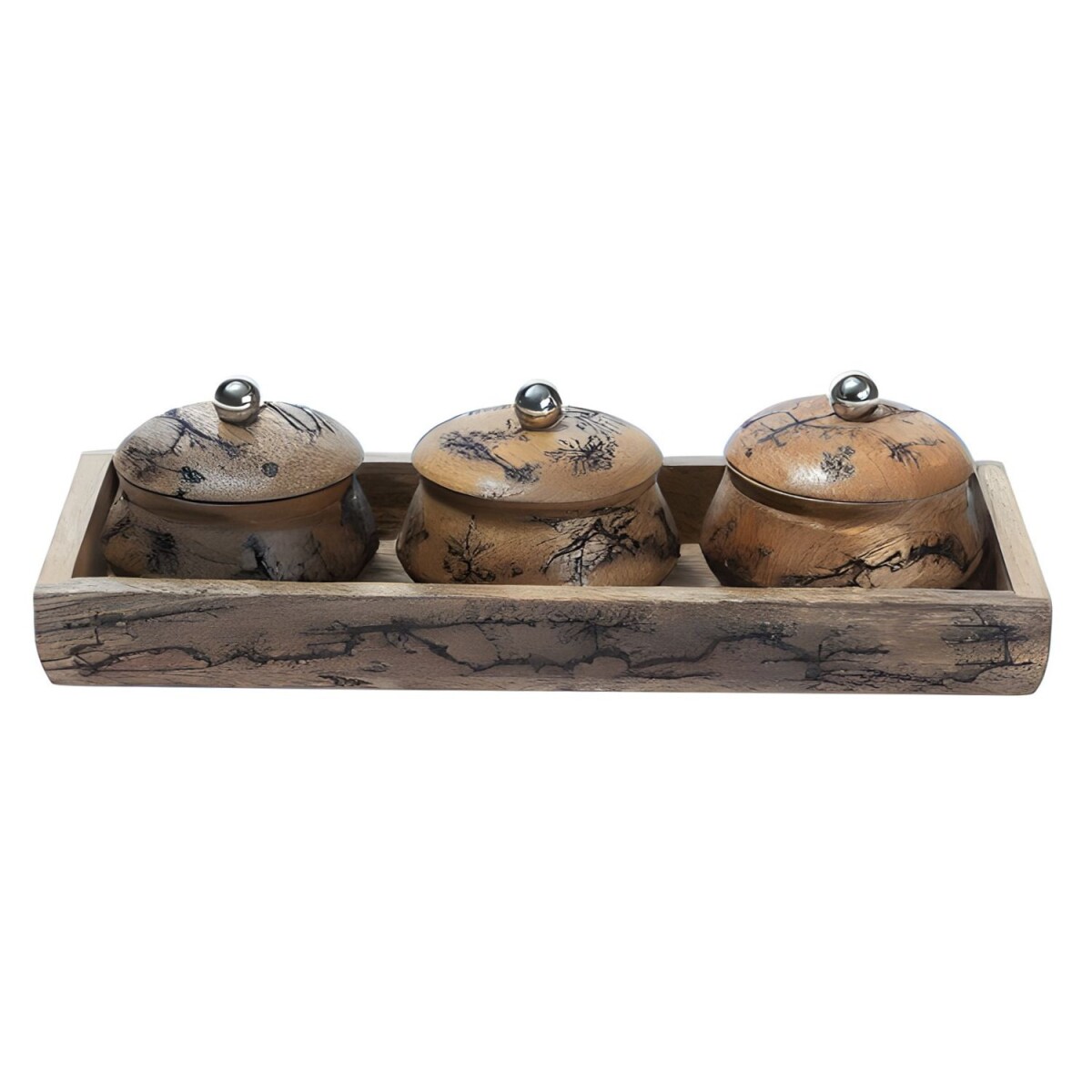 4er Set Orientalisches Gewürzdosen- box
