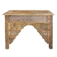 Konsole Laiminia handgeschnitzt Mangoholz H 75cm × B 106cm × T 40cm