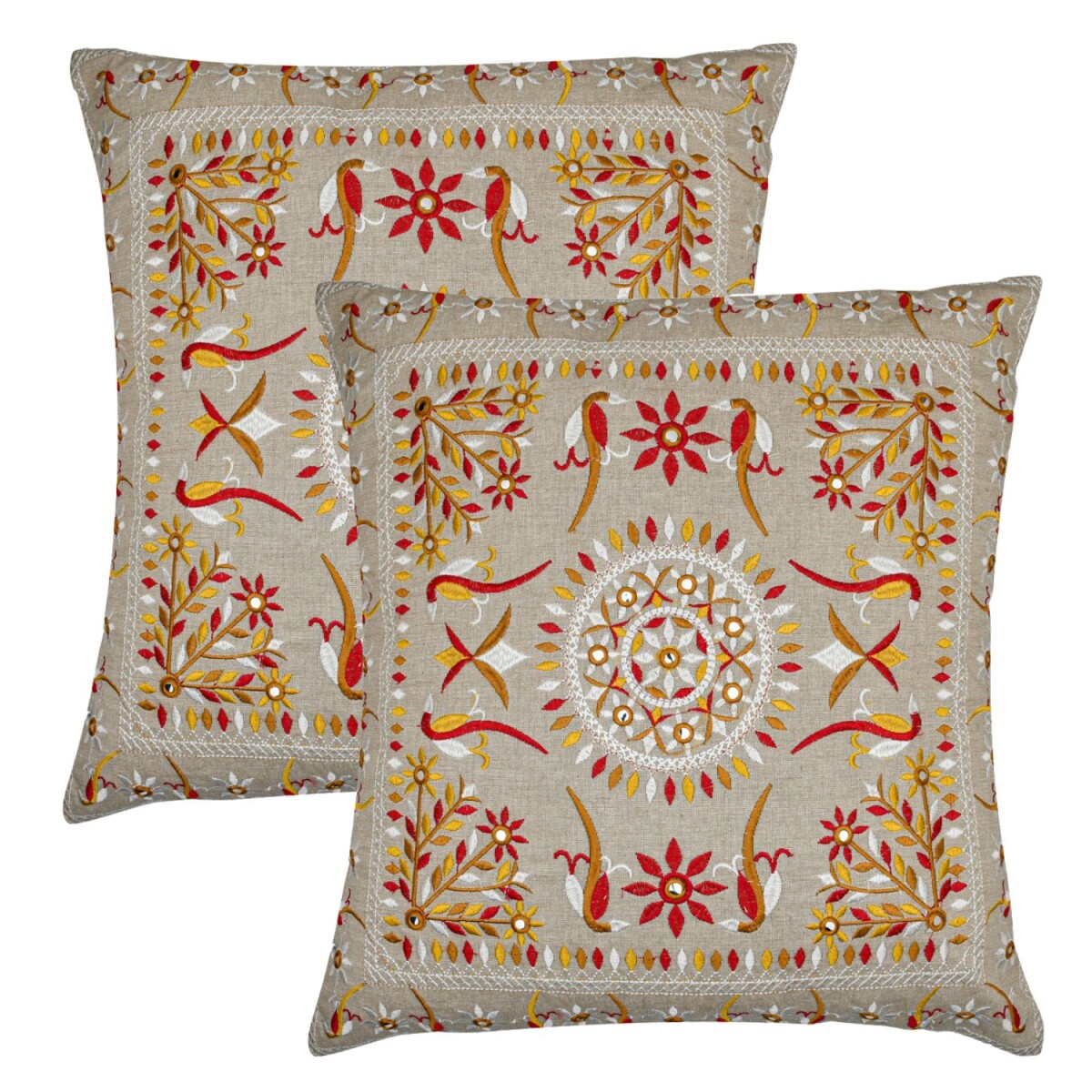 2er Set Boho Kissenbezug Lodge orientali box