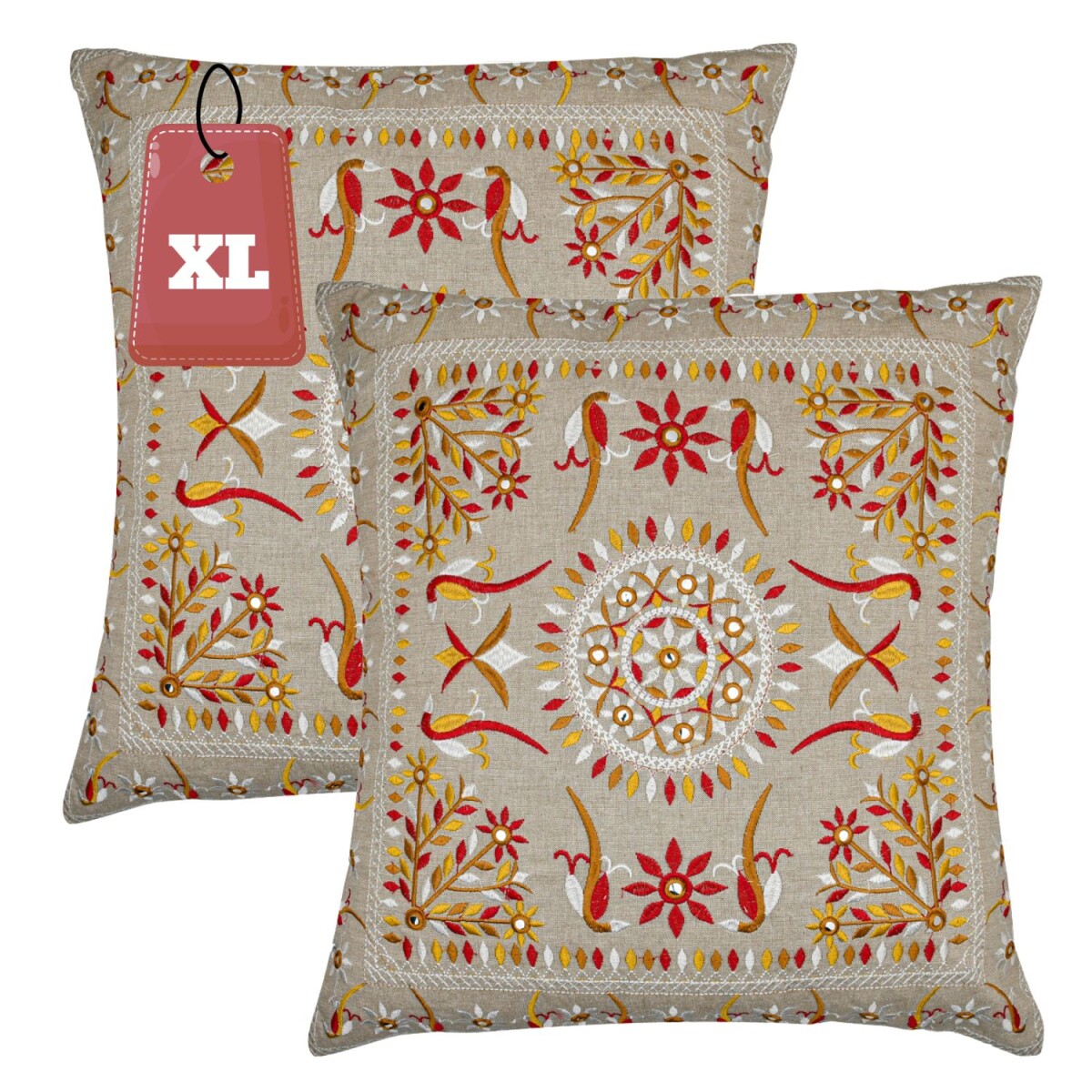 2er Set Boho Kissenbezug Lodge orientali box
