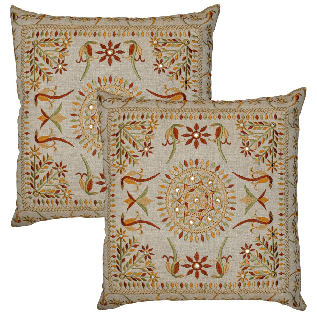 2er Set Boho Kissenbezug Lodge edel aus  box