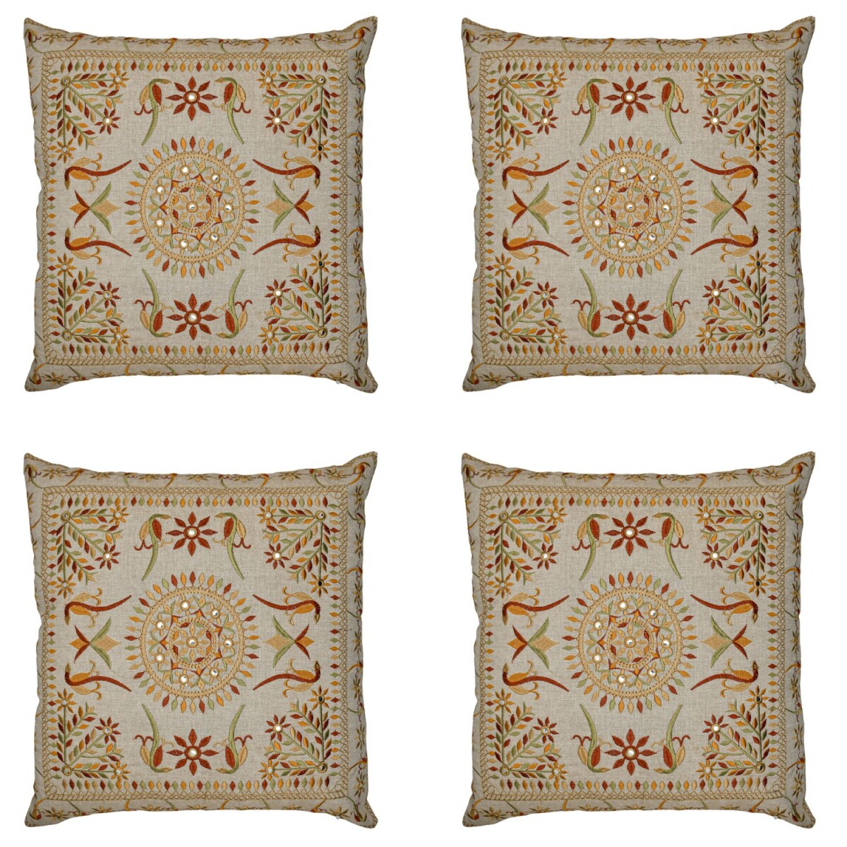 4er Set Boho Kissenbezug Lodge edel aus  box
