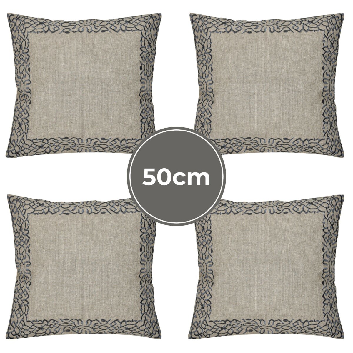 4er Set Boho Kissenbezug Frisia edel aus box