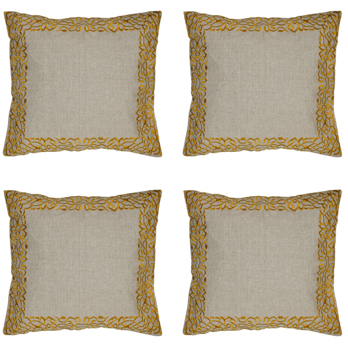 4er Set Boho Kissenbezug Frisia edel aus box