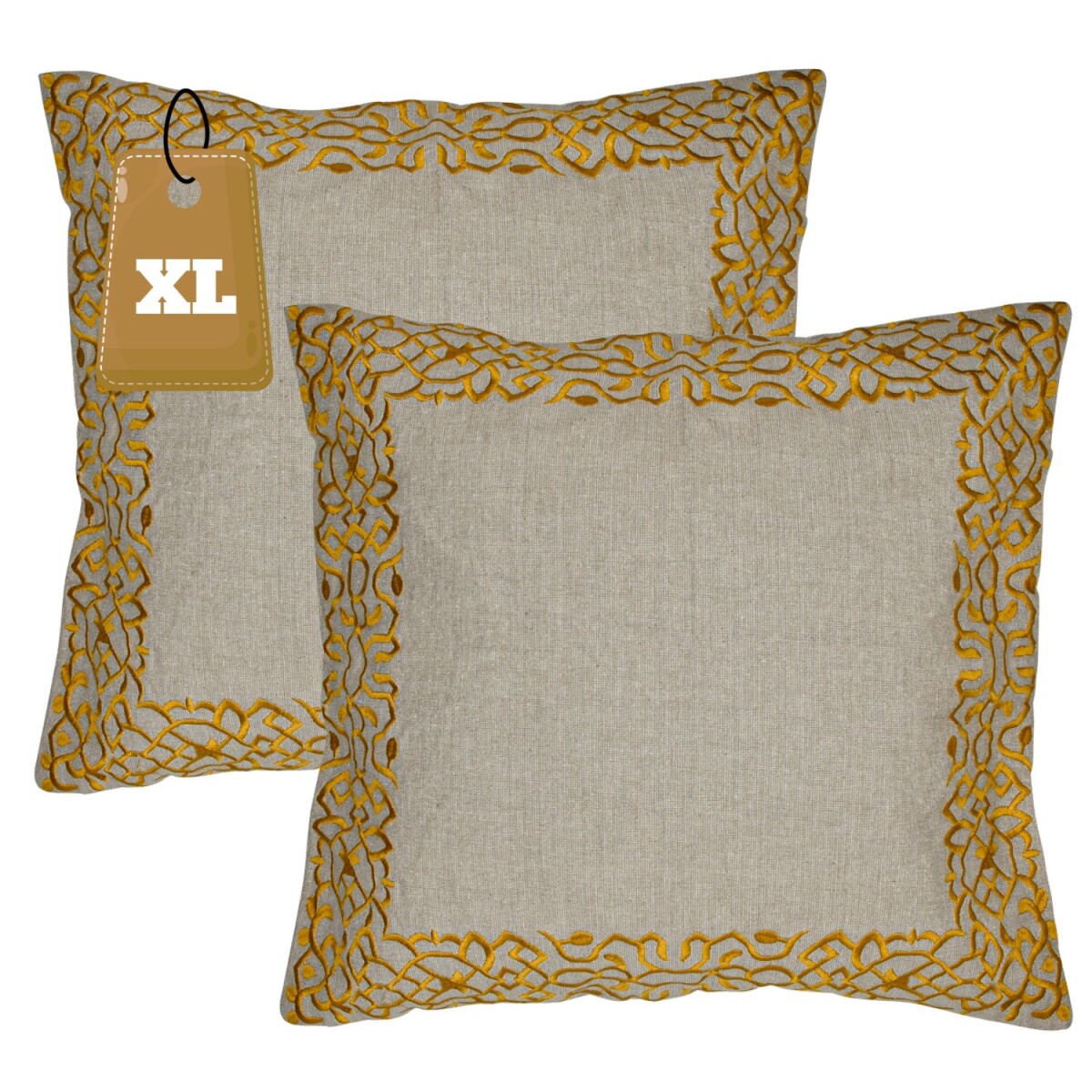 2er Set Boho Kissenbezug Frisia edel aus box