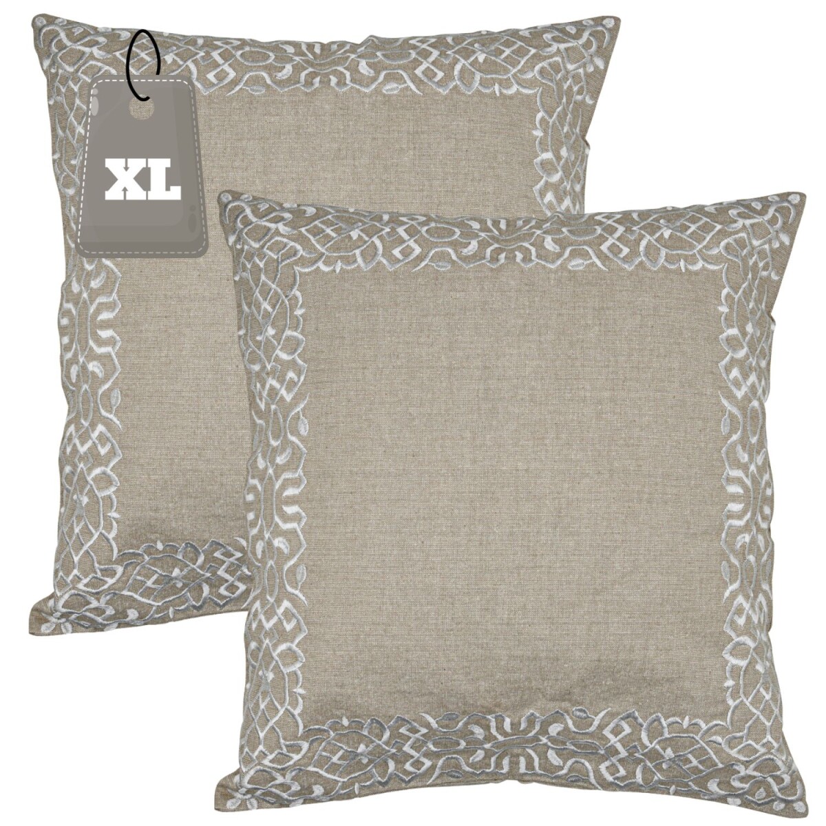 2er Set Boho Kissenbezug Frisia edel aus box
