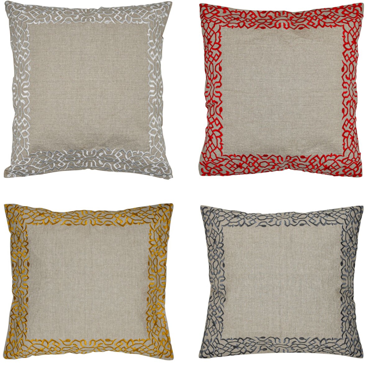 4er Set Boho Kissenbezug Frisia edel aus box