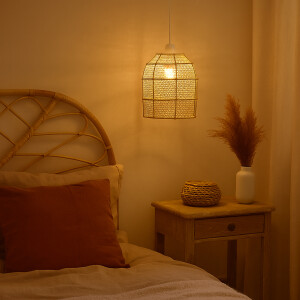 Hängeleuchte Ylvana Bast 27cm | Boho...