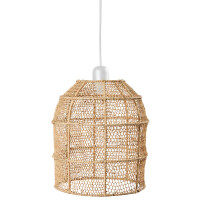 Hängeleuchte Ylvana Bast 27cm | Boho Natur-Lampenschirm aus Bast