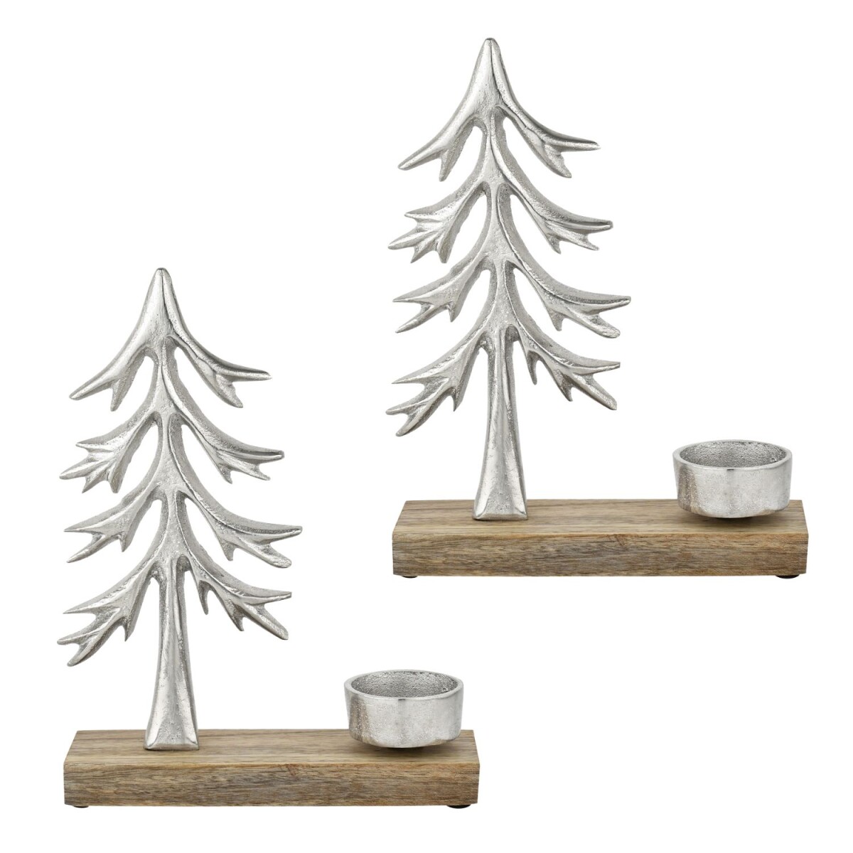 2er Set Weihnachtlicher Teelichthalter X box