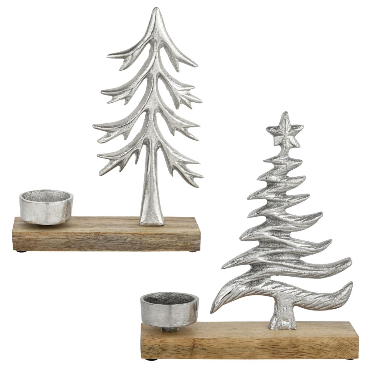 2er Set Weihnachtlicher Teelichthalter X box