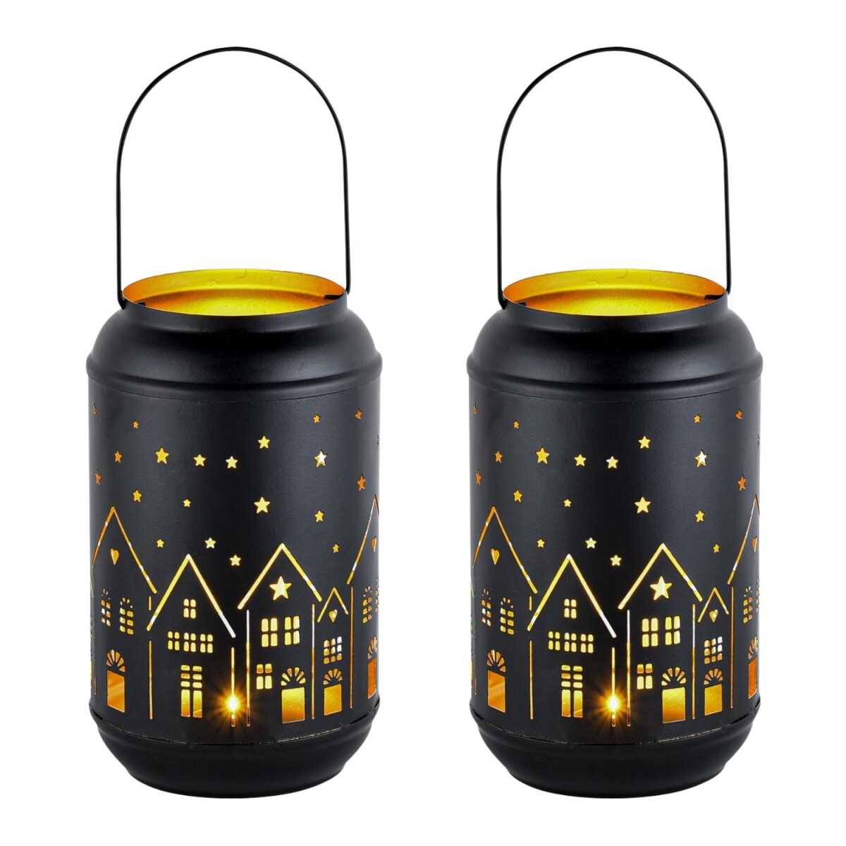 2er Set Moderner Teelichthalter Glowtree box