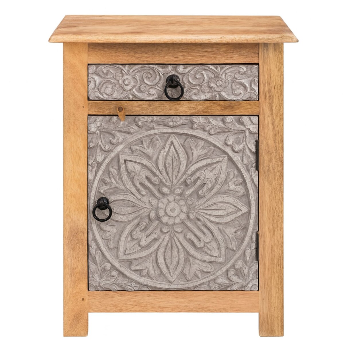 Boho Nachttisch Ferial handgemacht aus M box