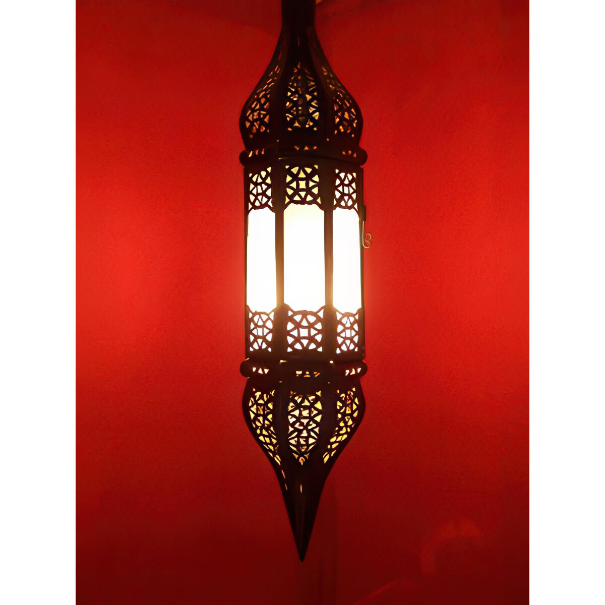 Orientalische Deckenlampe Rihana handgemacht aus Metall in W
