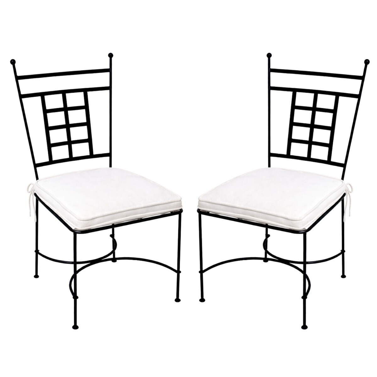 2er Set Eisenstuhl Stuhl Athen Handarbeit | Gartenstuhl Medi