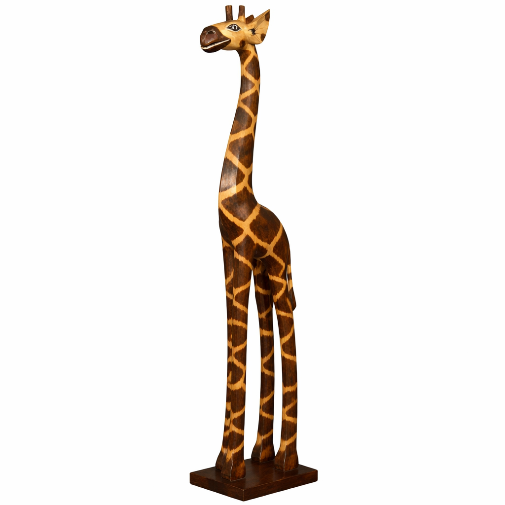 Giraffe Dekofigur aus Albesia Holz handb box